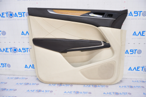 Door trim card front left Lincoln MKC 15- beige, for dry cleaning, cracked armrest