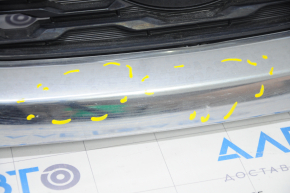 Radiator grill grill Nissan Rogue 17- without camera, under radar, under round emblem, japan built with emblem, scratches, sand