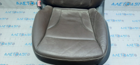 Driver's seat Audi Q5 8R 09-17 with airbag, electric, brown leather, scuffs on leather