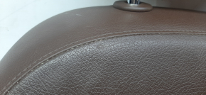 Driver's seat Audi Q5 8R 09-17 with airbag, electric, brown leather, scuffs on leather