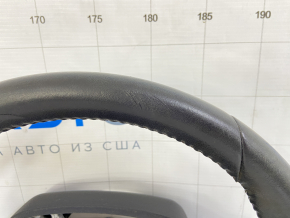 Naked steering wheel Toyota Prius 50 16-22 black leather, folds on leather, dry cleaning