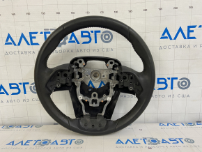 Naked steering wheel Toyota Prius 50 16-22 black leather, folds on leather, dry cleaning
