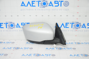 Side mirror right Nissan Rogue 14-20 3 pins, silver, scratches, scale