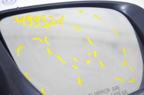 Side mirror right Nissan Rogue 14-20 3 pins, silver, scratches, scale
