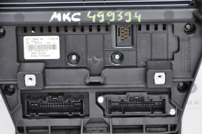Lincoln MKC 15 climate and monitor control panel - scratches, nicks on chrome, broken fasteners