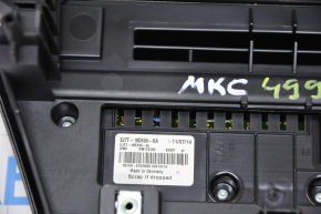 Lincoln MKC 15 climate and monitor control panel - scratches, nicks on chrome, broken fasteners
