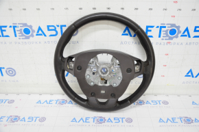 Steering wheel bare Lincoln MKC 15 - leather dark brown, for dry cleaning, rubbed, scratches