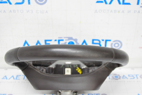 Steering wheel bare Lincoln MKC 15 - leather dark brown, for dry cleaning, rubbed, scratches