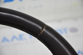 Steering wheel bare Lincoln MKC 15 - leather dark brown, for dry cleaning, rubbed, scratches