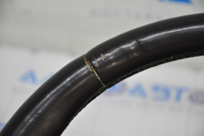 Steering wheel bare Lincoln MKC 15 - leather dark brown, for dry cleaning, rubbed, scratches