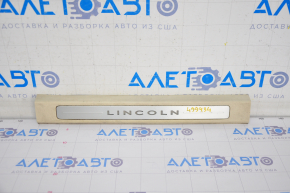 Door sill trim front left Lincoln MKC 15- beige with backlight, scratches