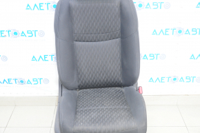 Passenger seat Nissan Rogue 14-20 without airbag, mechanical, cloth black, for cleaning