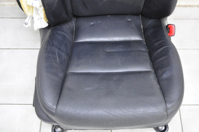 Passenger seat Toyota Avalon 13-18 without airbag, electric, heated, ventilated, leather black, shot