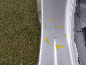 Quarter wing rear right Nissan Rogue 14-20 silver, pokes, painted