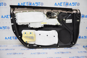 Door trim card front right Toyota Avalon 13-18 black with black insert, cracked leather, scuffs