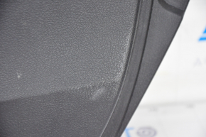 Door trim card front right Toyota Avalon 13-18 black with black insert, cracked leather, scuffs