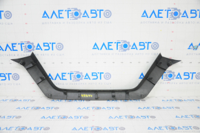 Front bumper molding upper Nissan Rogue 17- black, sand, scratches