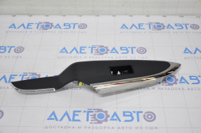 Rear left window lift control trim Toyota Avalon 13-18 with backlight, scratches on chrome