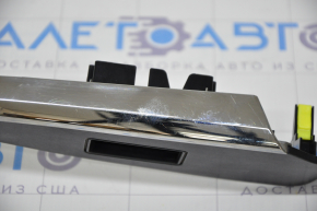 Rear left window lift control trim Toyota Avalon 13-18 with backlight, scratches on chrome