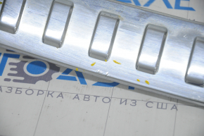 Nissan Rogue 14-20 rear bumper trim chrome, chrome bulged, scratches