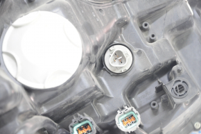 Headlight front left Nissan Rogue 17 - bare halogen, sand, scuffs, scratches, painted