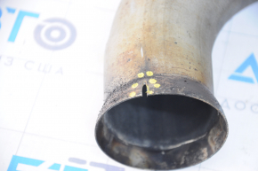 Exhaust pipe tip left Porsche Cayenne 958 11-17 Hybrid worn, notched