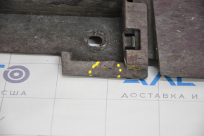 Left threshold Toyota Avalon 13-18 red 3T0, scratches, broken fastener, dented