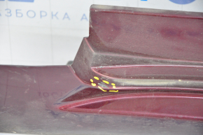 Left threshold Toyota Avalon 13-18 red 3T0, scratches, broken fastener, dented