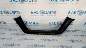 Front bumper molding upper Nissan Rogue 17- black, sand, cracked crepe