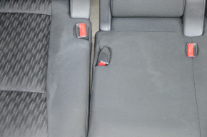 Rear row of seats 2 row Nissan Rogue 14-20 cloth black, for cleaning