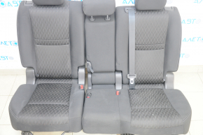 Rear row of seats 2 row Nissan Rogue 14-20 cloth black, for cleaning