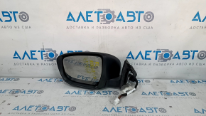 Side mirror left Nissan Rogue 17-20 15 pins, silver, heated, turn signal, camera