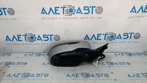 Side mirror right Nissan Rogue 17-20 15 pins, silver, heated, turn signal, camera