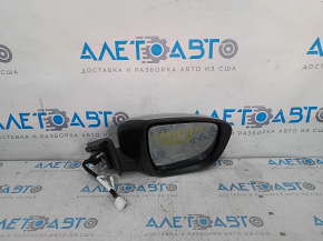 Side mirror right Nissan Rogue 17-20 15 pins, silver, heated, turn signal, camera