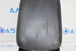 Console center armrest Toyota Avalon 13-18 leather black scratches, cracked armrest, under air duct and control, without air duct and control