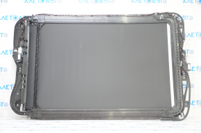 Sunroof assembly Porsche Cayenne 958 11-14 panorama, black curtain, scratches on glass, cracks in fasteners