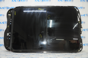 Sunroof assembly Porsche Cayenne 958 11-14 panorama, black curtain, scratches on glass, cracks in fasteners