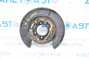 Rear left brake disc cover Toyota Avalon 13-18 with parking brake mechanism