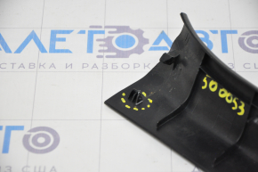Door sill trim rear left inner Toyota Avalon 13-18 black, worn, cracked fastener