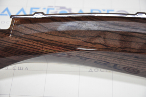 Front panel trim center Toyota Avalon 13-18 under brown wood, scratches