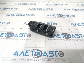Front left window lift control Porsche Cayenne 958 11-17 black with chrome, chrome trim