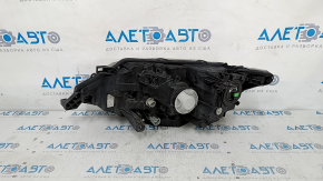 Headlight front right Nissan Rogue 17- halogen, with mount, varnish, sand
