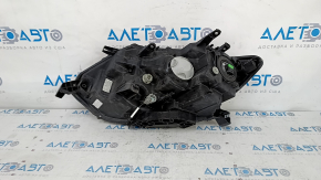Headlight front right Nissan Rogue 17- halogen, with mount, varnish, sand