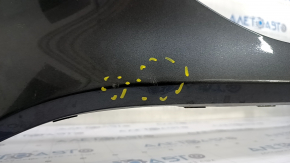 Front bare bumper Ford Escape MK4 20-22 without parking sensors, graphite J7, scratches, pressed