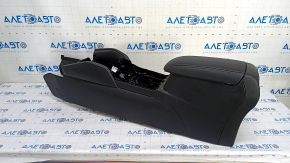 Central console armrest Ford Escape MK4 20- leather, black, under the air duct, scratches