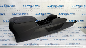 Central console armrest Ford Escape MK4 20- leather, black, under the air duct, scratches