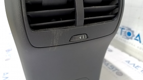 Central console armrest Ford Escape MK4 20- leather, black, under the air duct, scratches