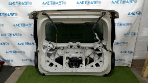 Trunk door complete with glass Nissan Rogue 17-20 silver K23, with molding, with emblems, (SL), with tilt sensors, with wiring