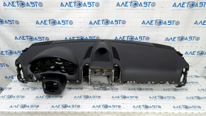 Torpedo front panel with AIRBAG Porsche Cayenne 958 11-14 black leather, crack