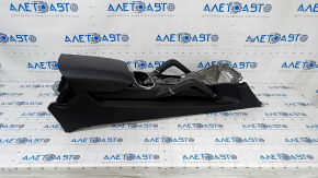 Central console armrest and cup holders Porsche Cayenne 958 11-14 leather, black